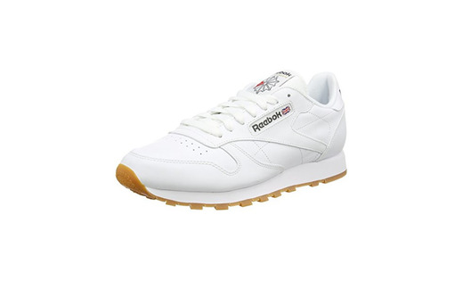 Reebok Classic Leather - Zapatillas de cuero para hombre, color blanco