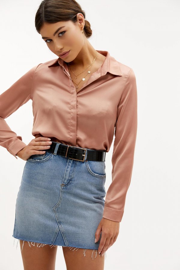 Moda Loavies pink blouse 