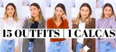 Fashion 15 looks com apenas um par de calças  