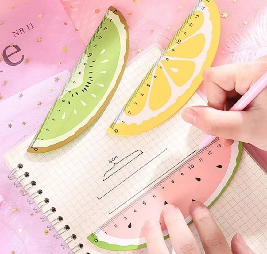 Social Régua em forma de fruta 