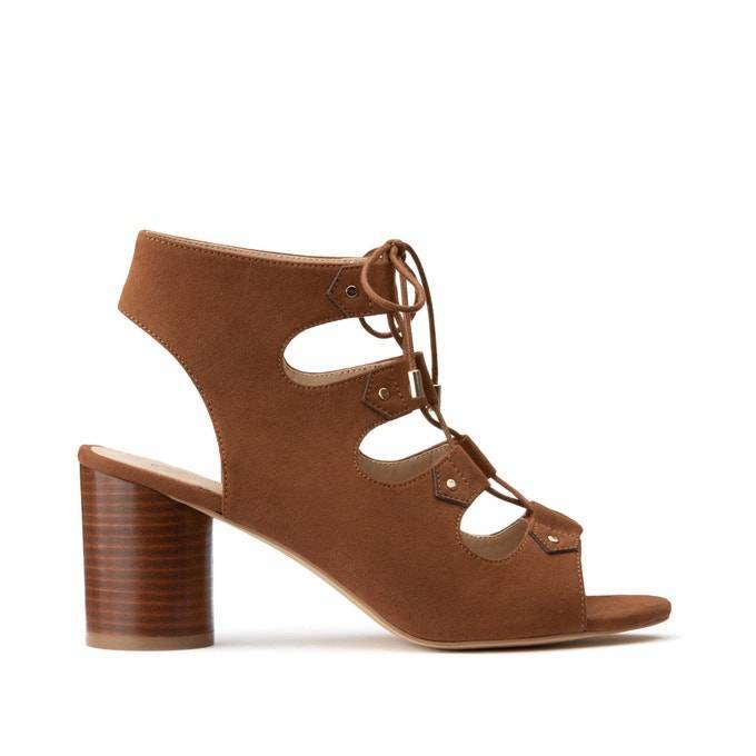 Social Sandálias com tacão alto e atilhos

