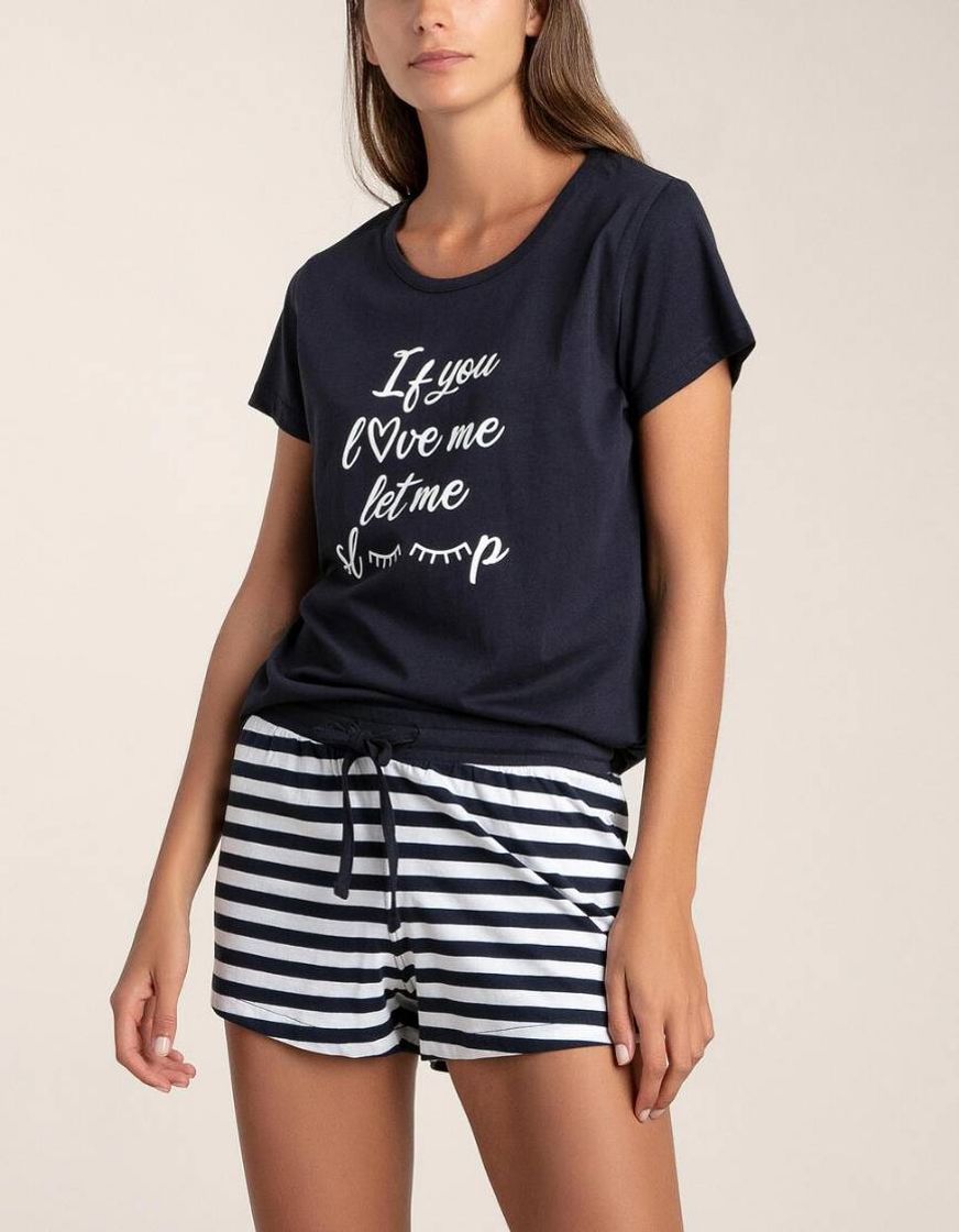 Social CONJUNTO DE PIJAMA ÀS RISCAS

