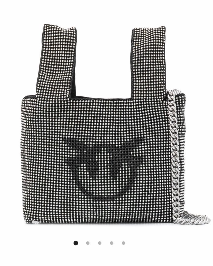 Moda Pinko rhinestone embellished tote bag 