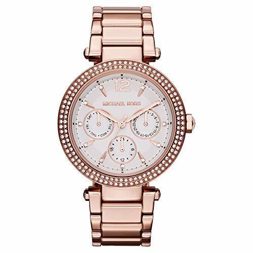 Lugar Michael Kors para Mujer-Reloj analógico de Cuarzo Chapado en Acero Inoxidable MK5781