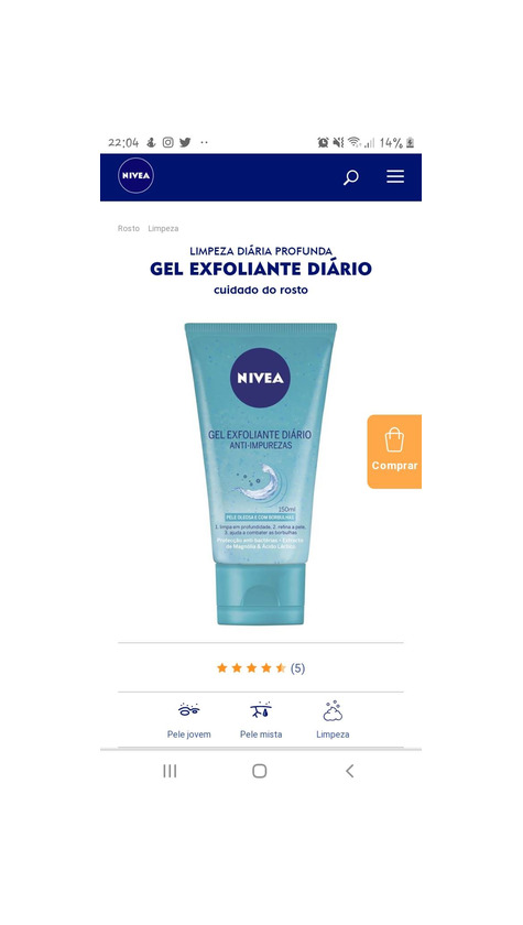 Producto Esfoliante-nivea