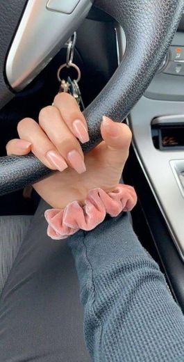 Baby pink nails 