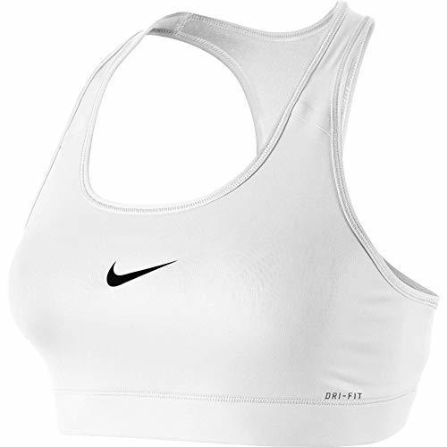 Social Nike Sport-BH Pro Victory Compression, Sujetador deportivo para mujer, Blanco