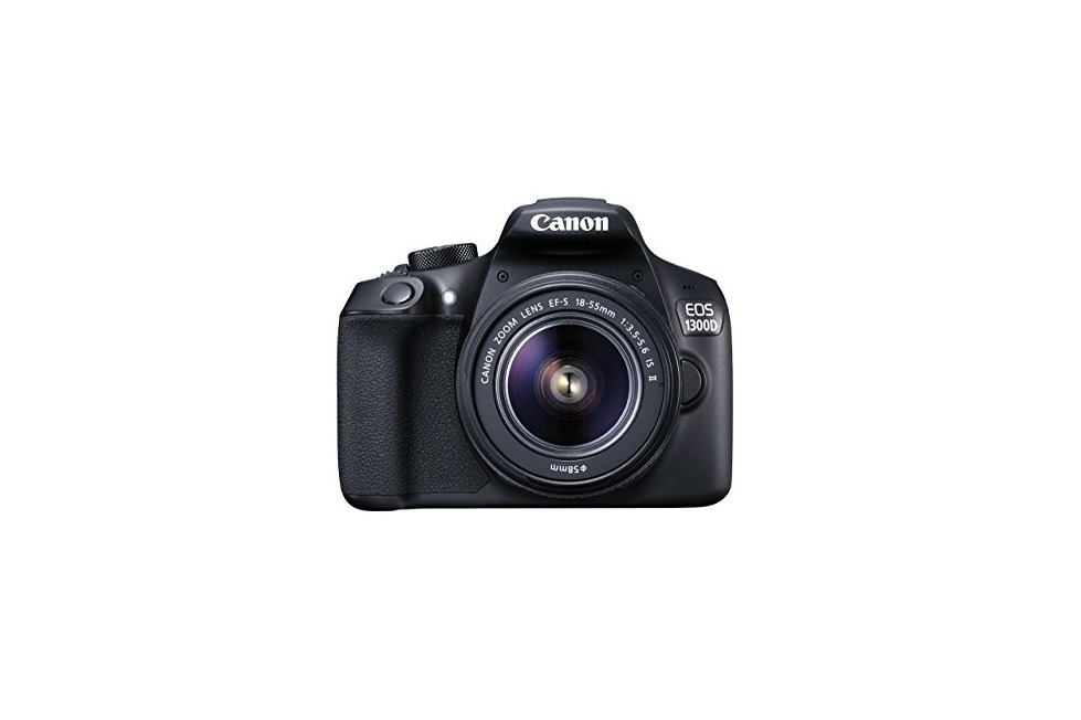 Electronic Canon EOS 1300D DSLR Camera with EF-S18-55 IS II F3.5-5.6 Lens -