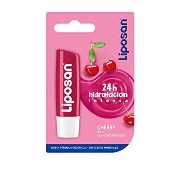 Beauty Labello Cherry Shine, Bálsamo Labial con Sabor a Cereza, pack de 6