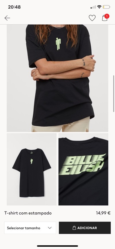 Producto Camisola da billie eilish 