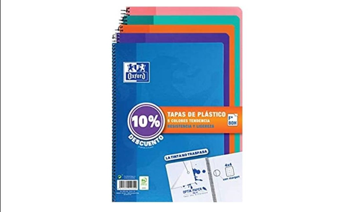 Fashion Pack de 5 de Cadernos Oxford