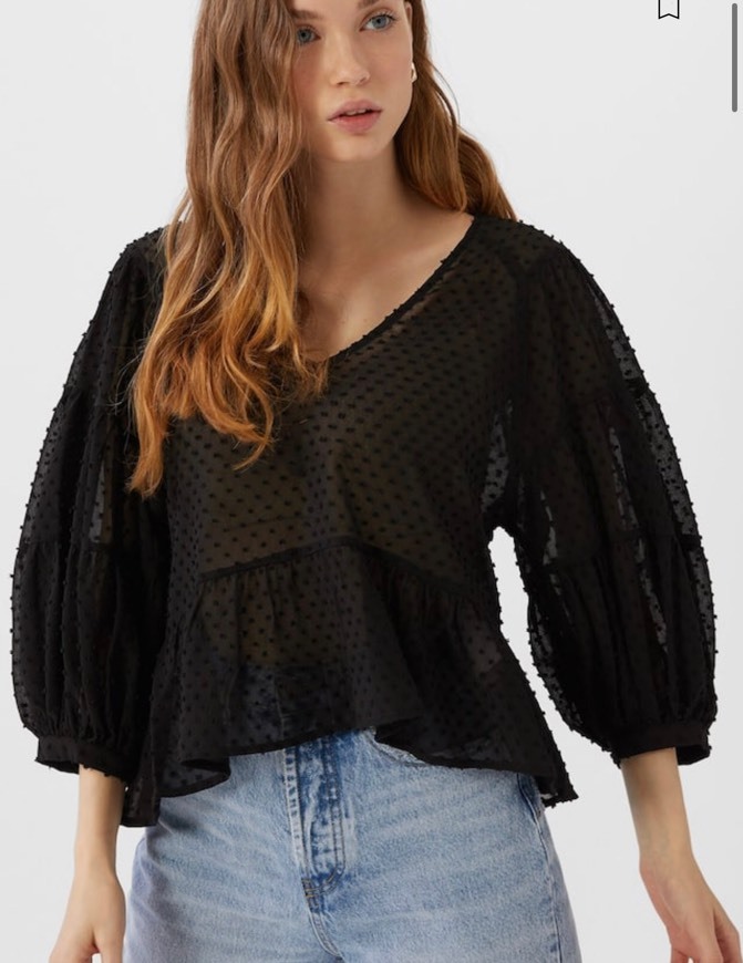 Fashion Blusa transparente 