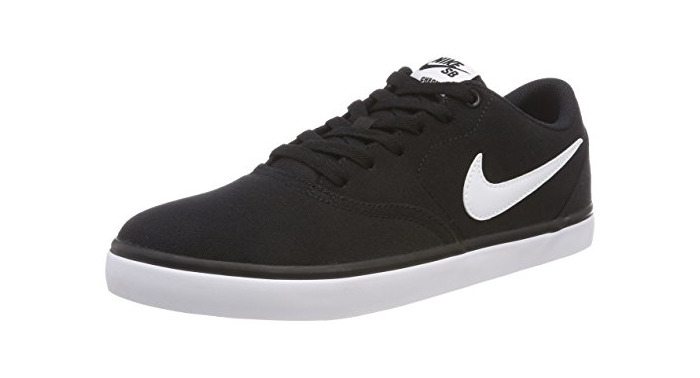 Social Nike SB Check Solar Cnvs, Zapatillas de Deporte para Hombre, Negro