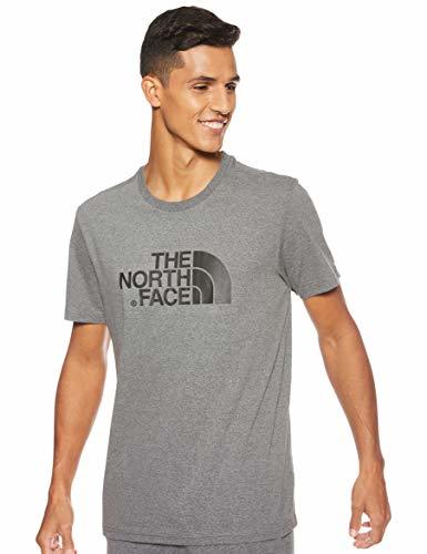 Fitness The North Face S/S Easy H Camiseta de Manga Corta, Hombre, Gris