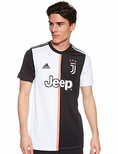 Social adidas Juventus Home JSY Camiseta de Manga Corta, Hombre, Negro