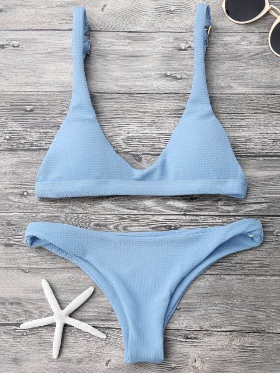 Moda Low waisted Padded Scoop Bikini Set