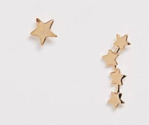 Pieces star constellation studs in gold