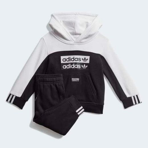 adidas Hoodie Set - Black 