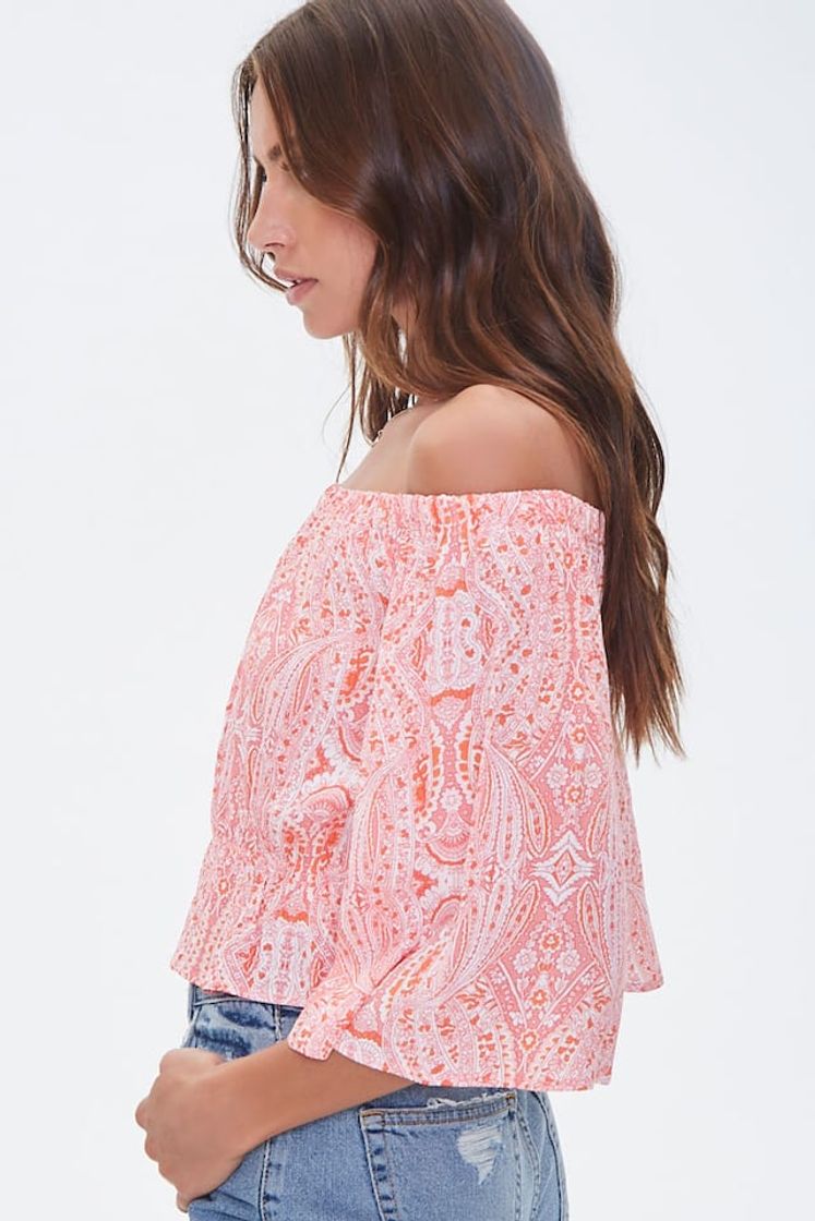 Fashion Ornate Off-the-Shoulder Top