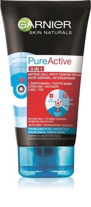 Productos Garnier Pure Active
máscara preta