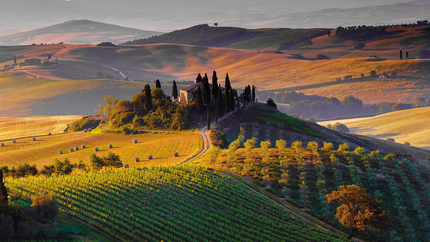 Lugar Val d'Orcia Toscana