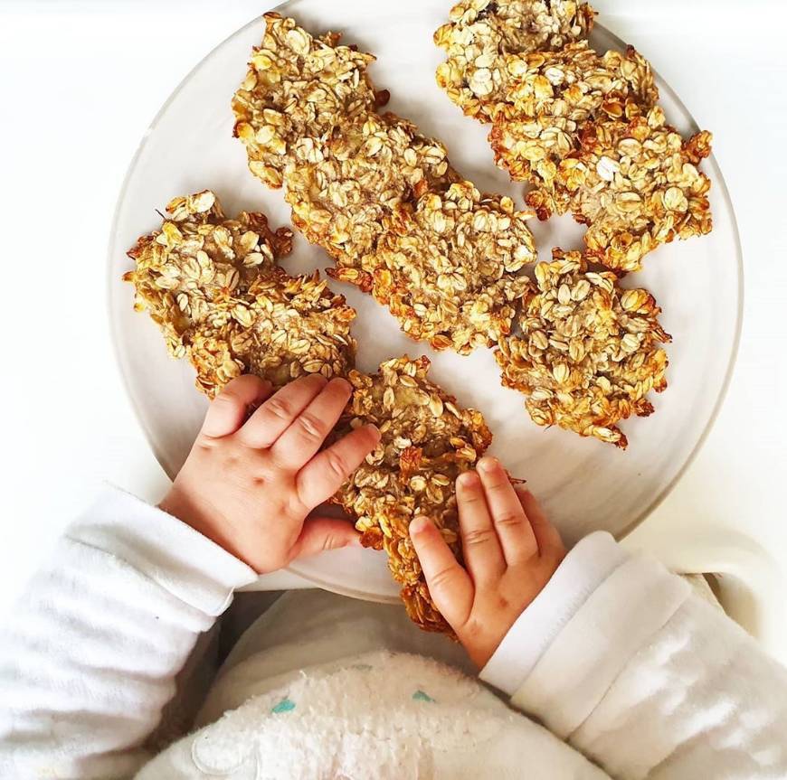 Bolachas de 🍌 e aveia 