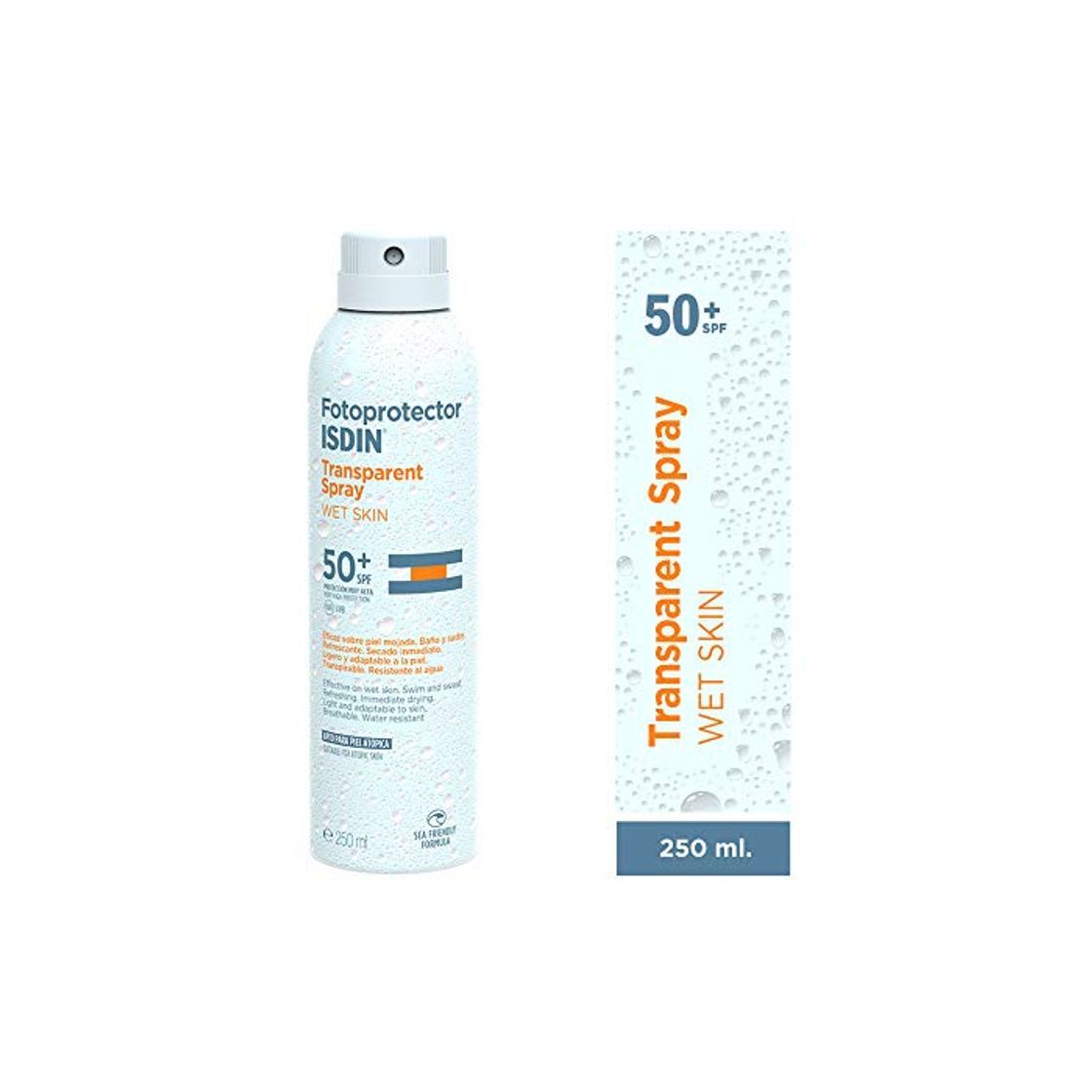 Beauty Fotoprotector ISDIN Transparent Spray WET SKIN SPF 50-250 ml