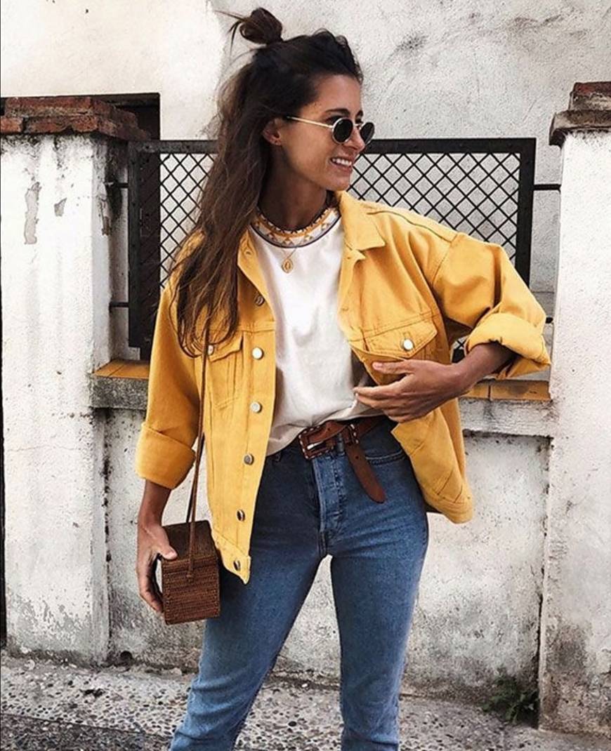 Fashion Yellow coat