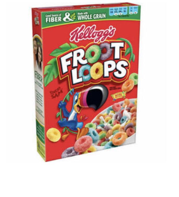 Moda Kellogs froot loops cereals