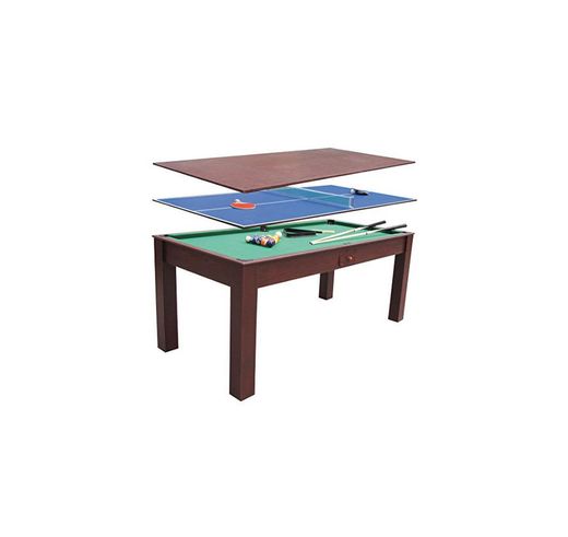 Billar 3 en 1 ping pong y mesa de comedor escritorio 1