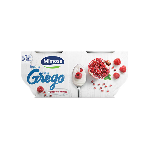 Iogurte Grego Framboesa e Romã