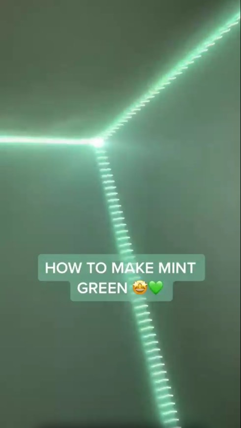 Fashion Mint green 💚leds toturial 