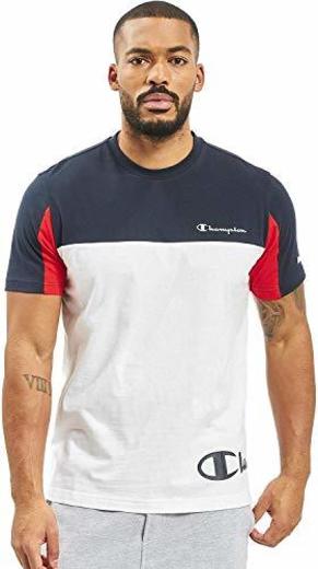 Champion Men T-Shirt Crewneck 213469, Größe:XL, Farbe:weiß