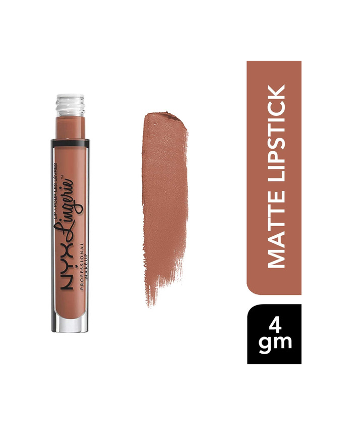 Producto NYX Professional Makeup Pintalabios Lip Lingerie Liquid Lipstick, Acabado cremoso y mate,