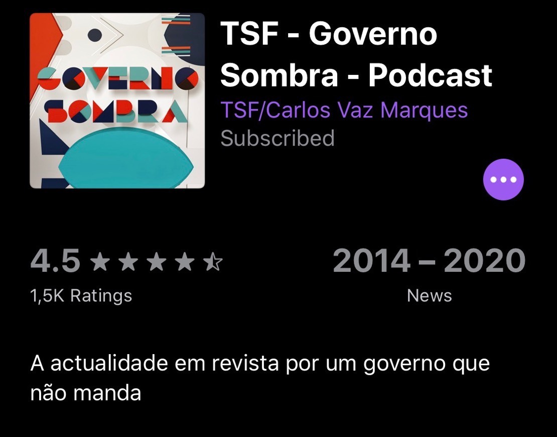 Fashion TSF - Governo Sombra - Podcast | Podcast on Spotify