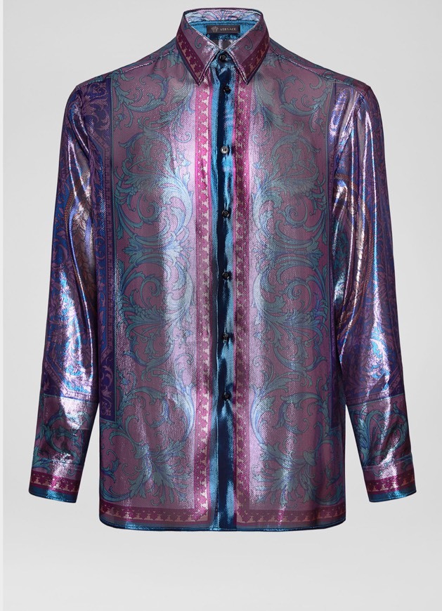 Moda Versace METALLIC LE POP CLASSIQUE PRINT SHIRT