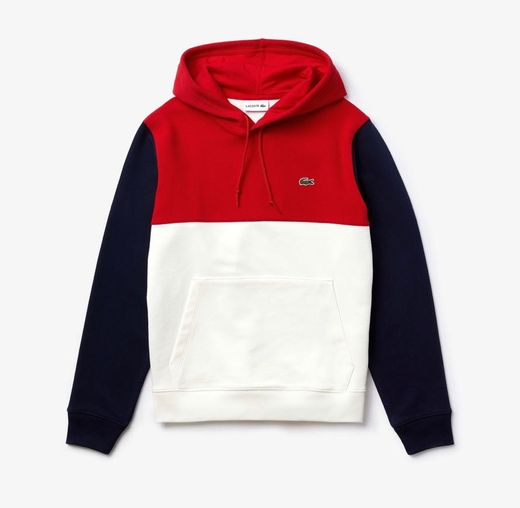 Sweatshirt com capuz color block para homem