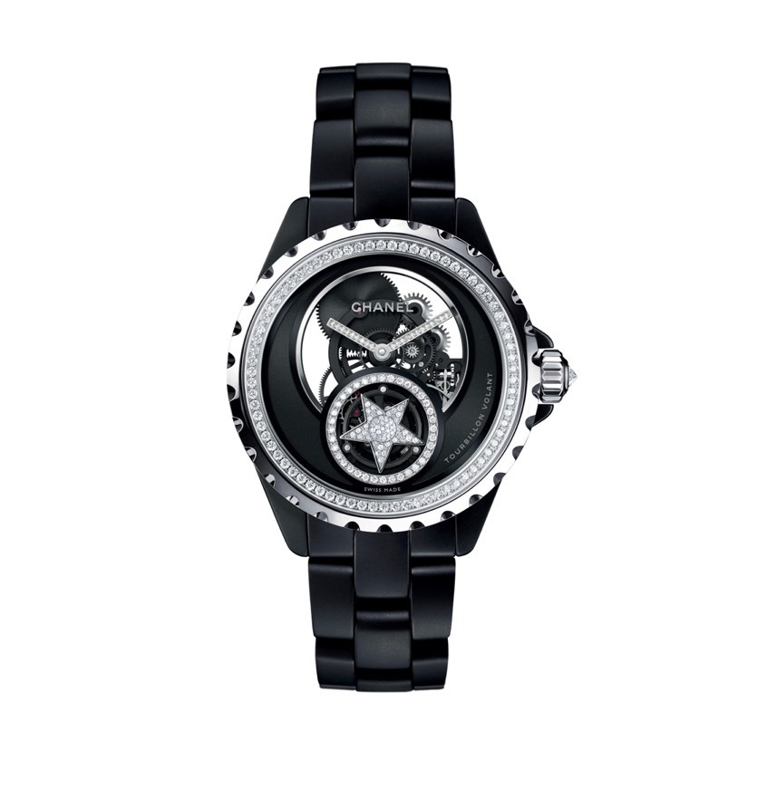 Fashion j12 flying tourbillon skeleton chanel