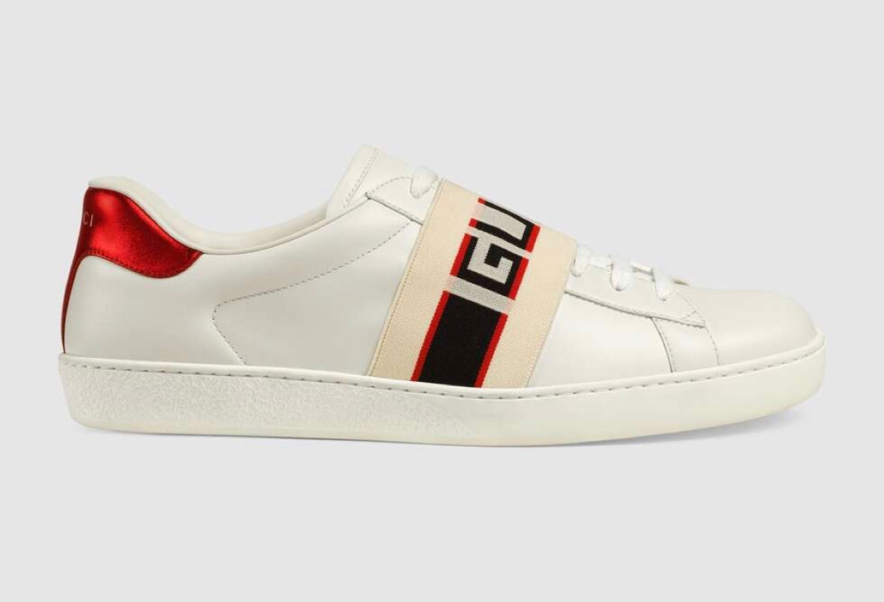 Fashion Men's Ace Gucci stripe sneaker