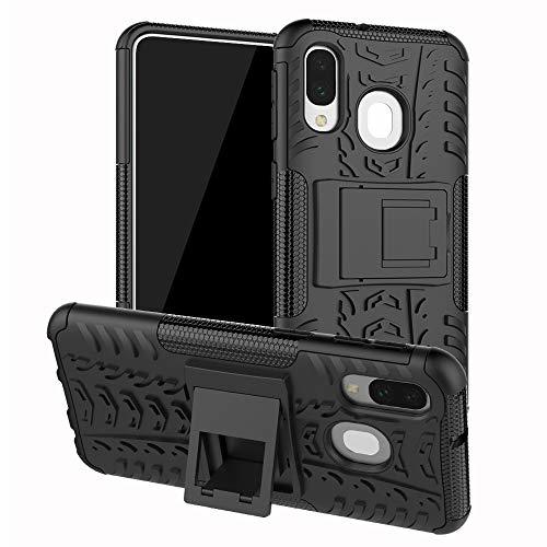 Lugar LFDZ Samsung Galaxy A40 2019 Funda, Soporte Cáscara de Doble Capa de