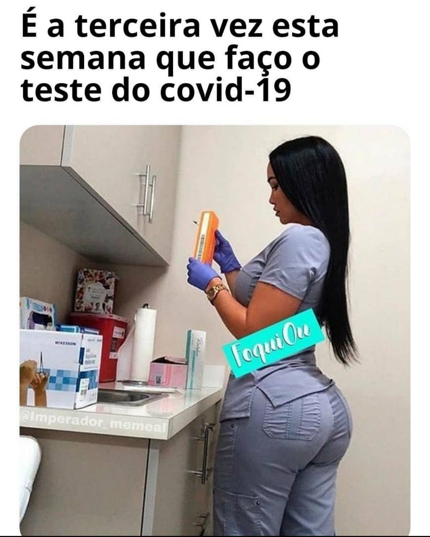 Moda Exame ao covid🤣