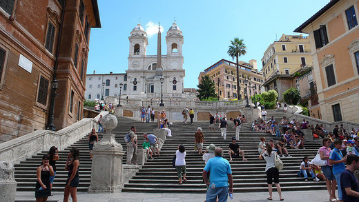 Escaleras de la Plaza de España