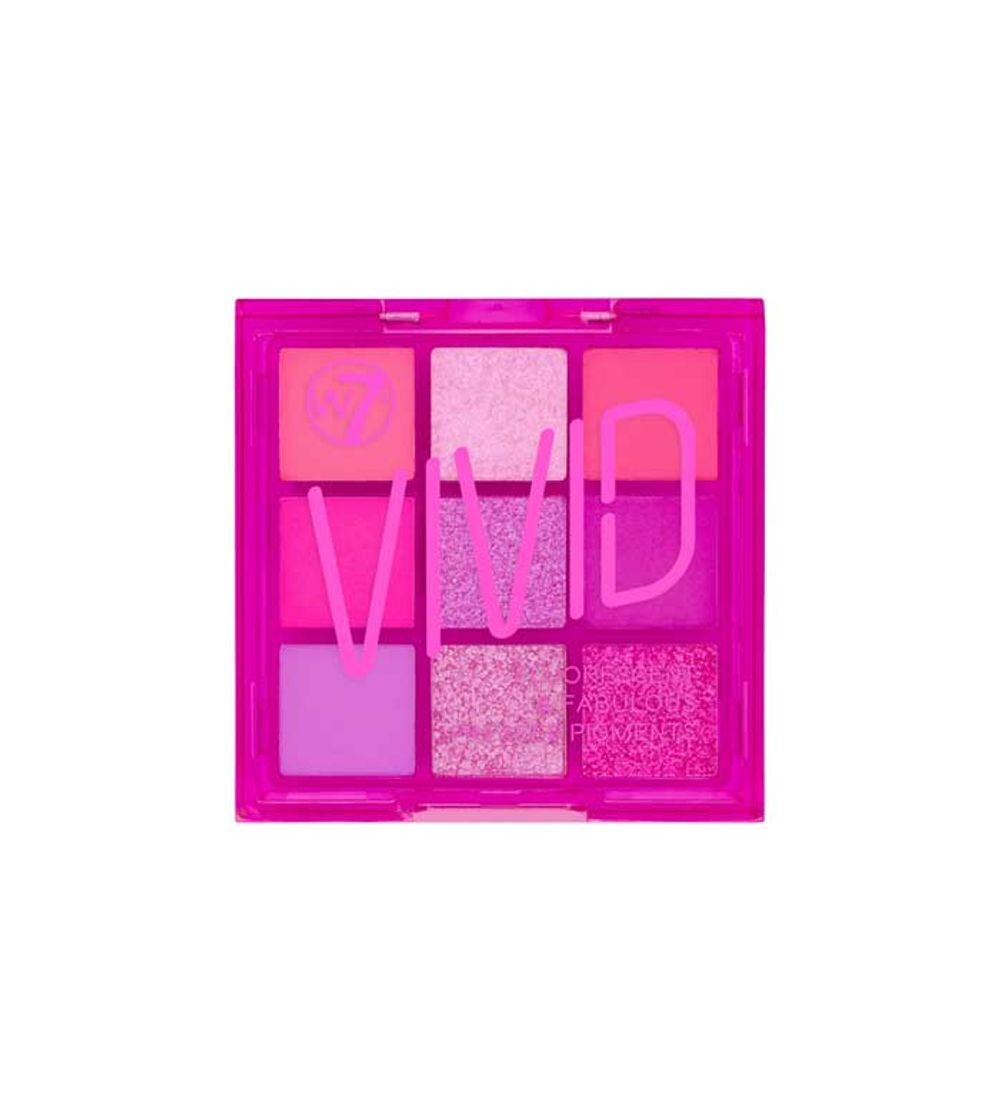 Fashion W7- Paleta de pigmentos prensados Vivid - Punchy Pink