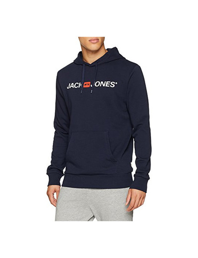 JACK & JONES Jjecorp Logo Sweat Hood Noos Capucha, Azul