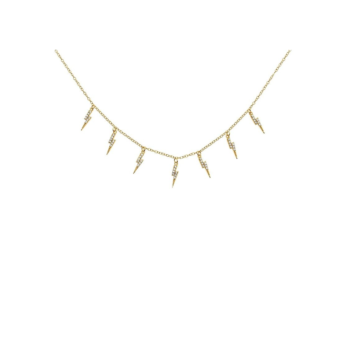 Productos 18k Gold Plated Baby Lightning Choker