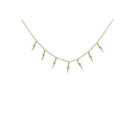 18k Gold Plated Baby Lightning Choker