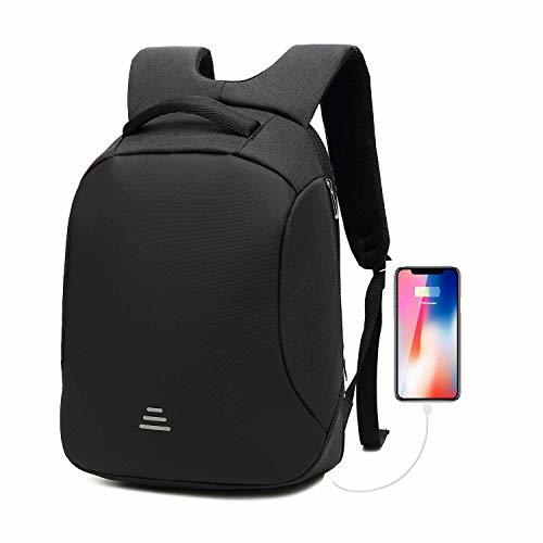 Electronics Antirrobo Seguridad Mochila portatil 15.6 Pulgadas Impermeable con Carga USB Bolso de