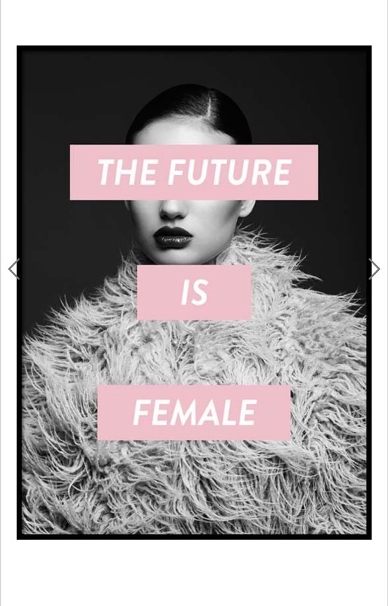 Product The future is female poster Desenio 