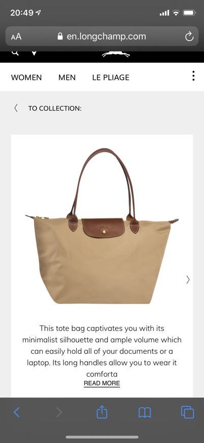 Product Longchamp L beige