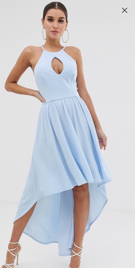 Product Midi dress with key hole detail 